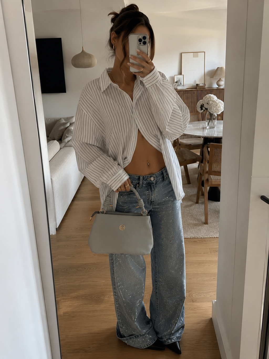 Perla Ice Grey Çanta
