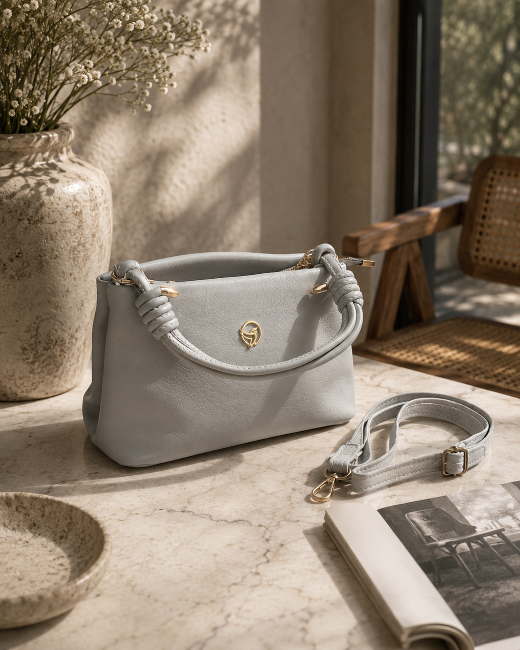 Perla Ice Grey Çanta